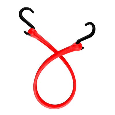24 in. Red Polyurethane Bungee Strap, Nylon Hook Ends - Super Arbor