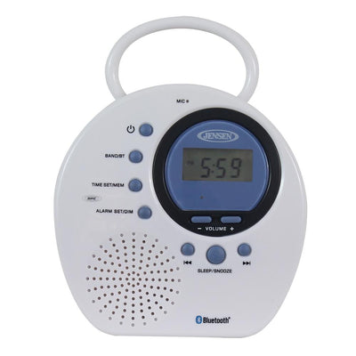 Water Resistant Digital AM/FM Bluetooth Shower Clock Radio with Digital Tuning - Super Arbor