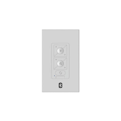 6-Speed Bluetooth Ceiling Fan Wall Control with Single Pole Wallplate in White for Modern Forms Bluetooth Enabled Fans - Super Arbor