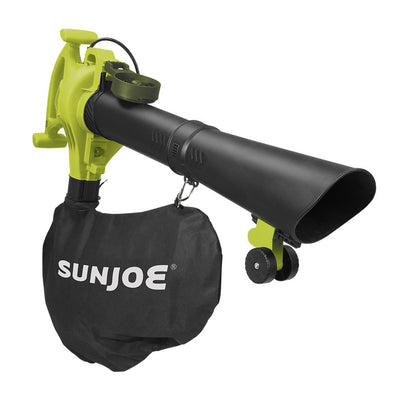 Sun Joe 250 MPH 440 CFM 14 Amp Electric Handheld Blower/Vacuum/Mulcher in Green - Super Arbor