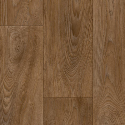 TrafficMASTER Scorched Walnut Natural Residential Vinyl Sheet, Sold by 12 ft. Wide x Custom Length - Super Arbor