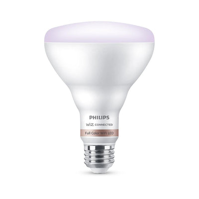 Philips Color and Tunable White BR30 LED 65-Watt Equivalent Dimmable Smart Wi-Fi Wiz Connected Wireless Light Bulb - Super Arbor