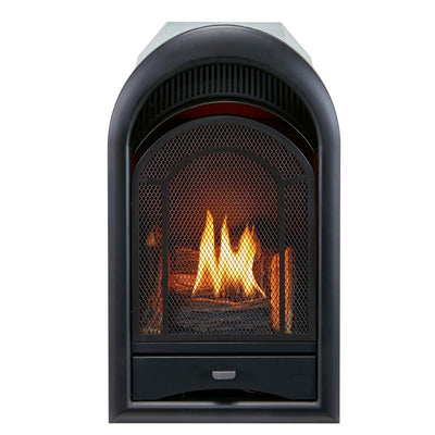 Ventless Fireplace Insert Thermostat Control Arched Door -15,000 BTU - Super Arbor