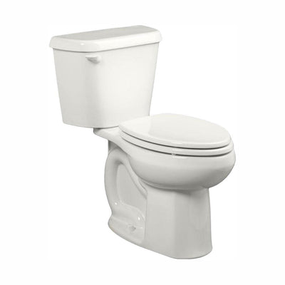 Colony 10 in. Rough-In 2-Piece 1.28 GPF Single Flush Elongated Toilet in White, Seat Not Included - Super Arbor