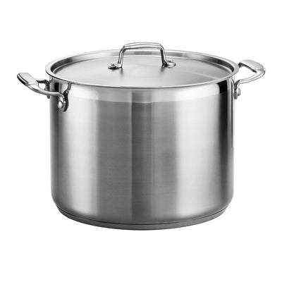 Gourmet 16 qt. Stainless Steel Stock Pot with Lid - Super Arbor