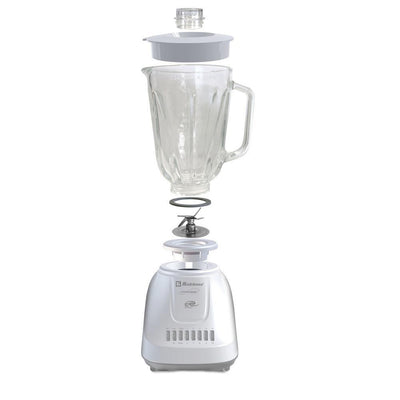 Kitchen Magic Collection 50 oz. 10-Speed and 2-Pulses White Glass Jar Blender - Super Arbor