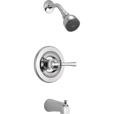Foundations Single-Handle 1-Spray Tub and Shower Faucet in Chrome (Valve Included) - Super Arbor