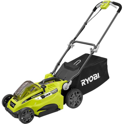 RYOBI 16 in. 40-Volt Lithium-Ion Cordless Battery Walk Behind Push Lawn Mower - Battery/Charger Not Included