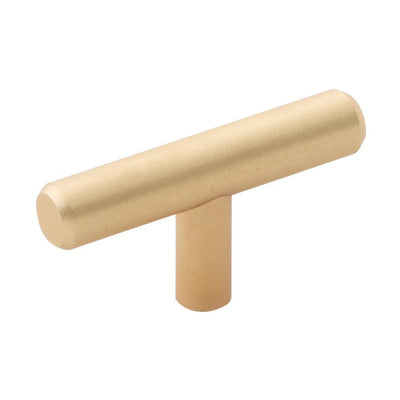 Bar Pulls Collection 1/2 in. Royal Brass Cabinet T Knob - Super Arbor