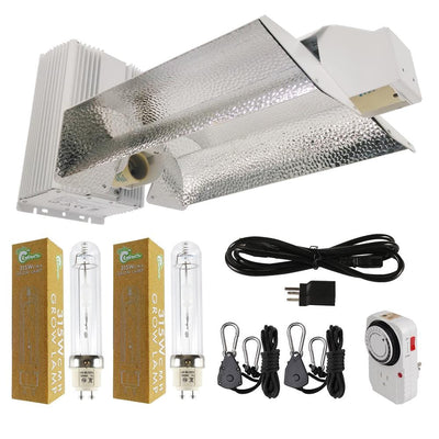 630-Watt Ceramic Metal Halide CMH Dual Lamp Open Style Complete Grow Light System with Lamps - Super Arbor
