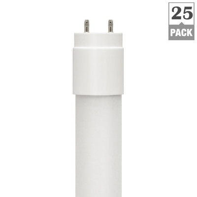 Euri Lighting 17-Watt 4 ft. Linear T8 Direct Replacement LED Tube Light Bulb (25-Pack) - Super Arbor