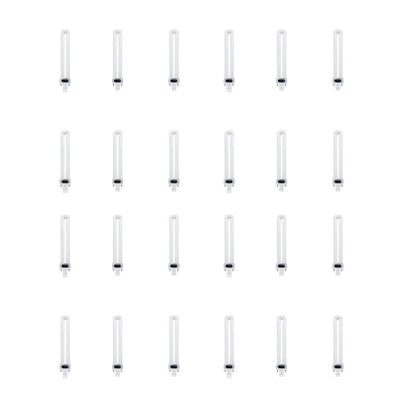 13-Watt Equivalent PL CFLNI Twin Tube 2-Pin Plug-in GX23 Compact Fluorescent CFL Light Bulb, Bright White 3500K(24-Pack) - Super Arbor