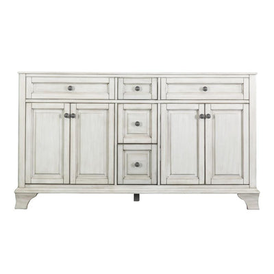 Corsicana 60 in. W x 21.5 in. D Vanity Cabinet Only in Antique White - Super Arbor