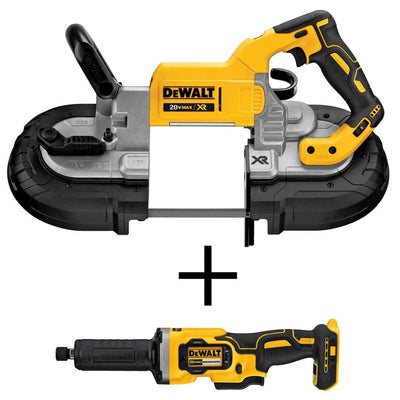 20-Volt MAX Lithium-Ion Cordless Brushless Deep Cut Band Saw (Tool-Only) with Bonus 1-1/2 in. Die Grinder (Tool-Only) - Super Arbor