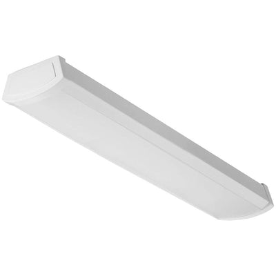 Contractor Select FMLWL 2 ft. Dimmable 20-Watt 1400 Lumens 4000K White Integrated LED Wrap Light Fixture - Super Arbor