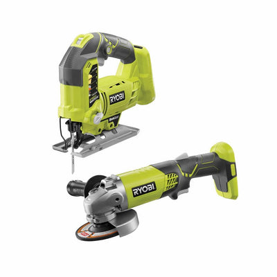 18-Volt ONE+ Lithium-Ion Cordless Orbital Jig Saw and 4-1/2 in. Angle Grinder (Tools Only) - Super Arbor