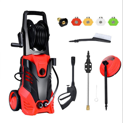 Costway 2030 PSI 2 GPM Hot/Cold Water Electric High Pressure Washer with Patio Cleaner and 5 Nozzles - Super Arbor