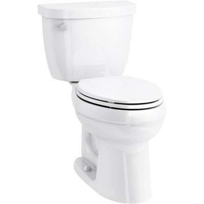 Cimarron 2-Piece Complete Solution 1.28 GPF Single Flush Elongated Toilet in White, Slow-Close Seat Included (3-Pack) - Super Arbor