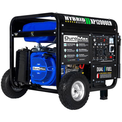 DUROMAX 12000-Watt Electric Start Dual Fuel Gas or Propane Powered Portable Generator, Home Back Up/RV Ready, 50 State Approved - Super Arbor