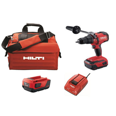22-Volt Lithium-Ion 1/2 in. Cordless Brushless Hammer Drill Driver SF 6H Kit with 2 Batteries, Charger and Bag - Super Arbor