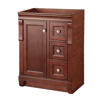 Naples 24 in. W Bath Vanity Cabinet Only in Tobacco with Right Hand Drawers - Super Arbor