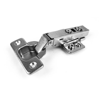110-Degree 35 mm Full Overlay Soft Close Frameless Cabinet Hinges with Installation Screws (30-Pairs) - Super Arbor
