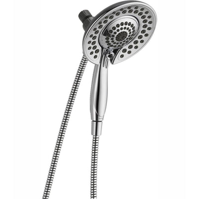 In2ition Two-in-One 5-Spray 6 in. Dual Wall Mount Fixed and Handheld Shower Head in Chrome - Super Arbor