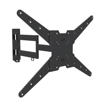 Full Motion Dual Arm TV Wall Mount for 23 in. - 70 in. Curved/Flat Panel TV's with 15 Degree Tilt, 77 lb. Load Capacity - Super Arbor