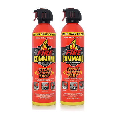 Suppressant Biodegradable Foam Fire Extinguishing Spray in 16 oz. Spray Can (2-Pack) - Super Arbor