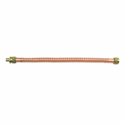 3/4 in. FIP x 3/4 in. PEX Barb x 18 in. Copper Water Heater Connector (7/8 in. O.D.) - Super Arbor
