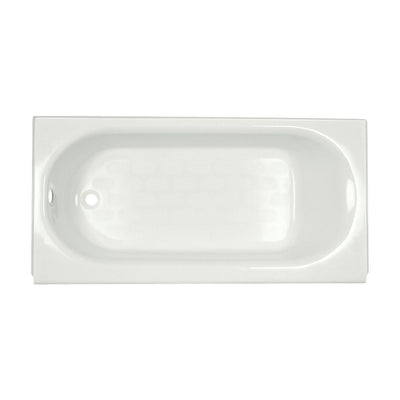 Princeton Luxury Ledge 5 ft. Americast Left-Hand Drain Drop-in Rectangular Bathtub in White - Super Arbor