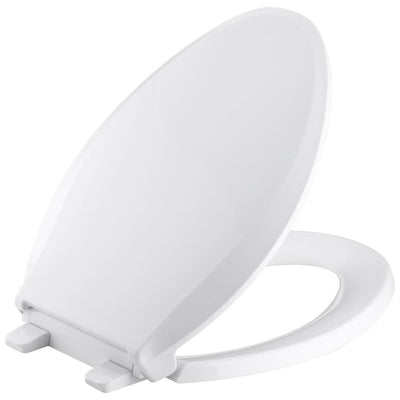 Cachet Elongated Closed Front Toilet Seat with Q3 Advantage in White - Super Arbor