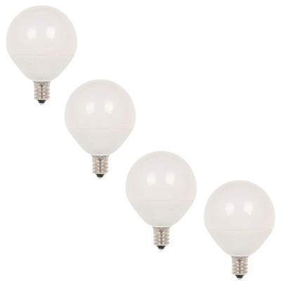 Westinghouse 60-Watt Equivalent G16-1/2 Dimmable LED Light Bulb, Soft White (4-Pack) - Super Arbor