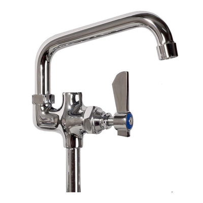 Showroom Series Add-On Spout Assembly with Single Handle Diverter for Utility Faucets in Chrome (6 in. Spout) - Super Arbor