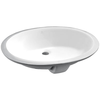 ANZZI Rhodes Series 7.75 in. Ceramic Undermount Sink Basin in White - Super Arbor