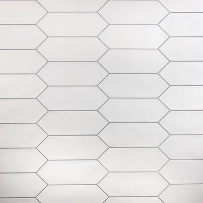 Merola Tile Kite White 4 in. x 11-3/4 in. Porcelain Subway Floor and Wall Tile (11.81 sq. ft. / case) - Super Arbor