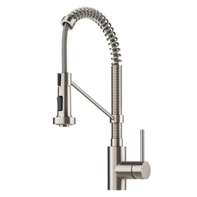 Bolden Single-Handle Pull-Down Sprayer Kitchen Faucet with Dual Function Sprayhead in Stainless Steel - Super Arbor