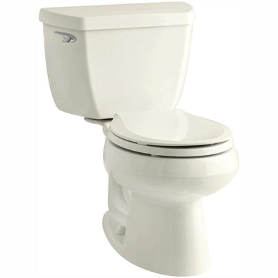 Wellworth Classic 2-Piece 1.28 GPF Single Flush Round Front Toilet with Class Five Flushing Technology in Biscuit - Super Arbor