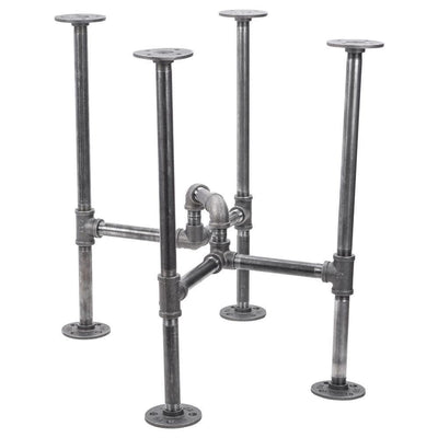 1/2 in. Black Pipe 13 in. W x 18 in D x 19.325 in. H Underpass Design End Table Kit - Super Arbor