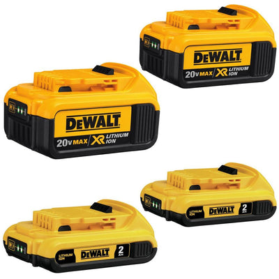 20-Volt MAX Lithium-Ion Battery Pack 2.0Ah (2-Pack) and 4.0Ah (2-Pack) - Super Arbor