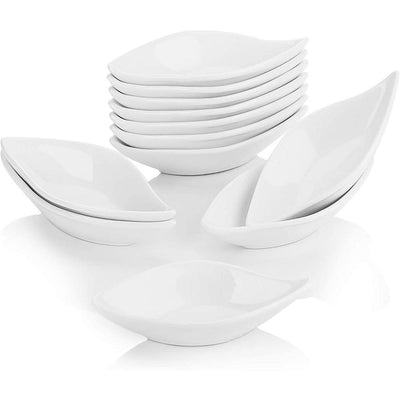 4.75-Inch Porcelain White Ramekins Set for Souffle Dishes (Set of 12) - Super Arbor