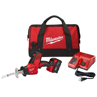 M18 18-Volt Lithium-Ion Cordless Hackzall Reciprocating Saw Kit with (1) 3.0Ah Battery, Charger and Tool Bag - Super Arbor