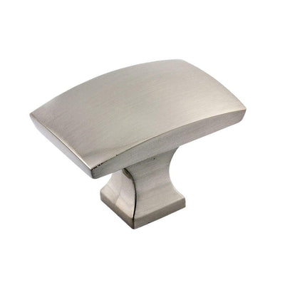 1-23/32 in. x 1-3/16 in. (44 mm x 30 mm) Brushed Nickel Transitional Metal Cabinet Knob - Super Arbor