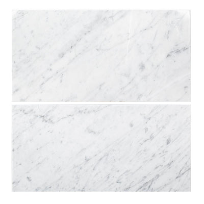 Jeffrey Court Carrara White 6 in. x 12 in. Honed Marble Wall and Floor Tile (1 sq. ft. / pack) - Super Arbor