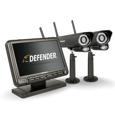 PHOENIXM2 Digital Wireless 7 in. Monitor DVR Security System with 2 Night Vision Cameras and SD Card Recording - Super Arbor