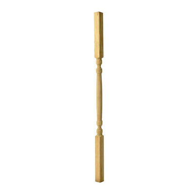 2 in. x 2 in. x 36 in. Pressure-Treated Wood Square Classic Spindle (16-Pack) - Super Arbor