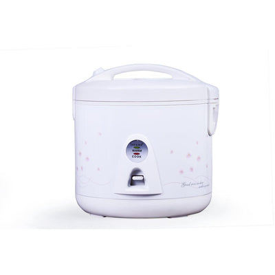 10-Cup White Rice Cooker with Food Steamer Basket - Super Arbor