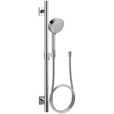 Awaken 4-Spray Multifunction Deluxe Wall Bar Shower Kit with Hand Shower in Polished Chrome - Super Arbor