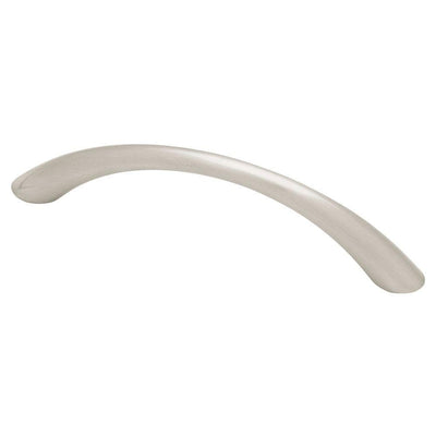 Tapered Bow 3-3/4 in. (96 mm) Center-to-Center Satin Nickel Drawer Pull (10-Pack) - Super Arbor