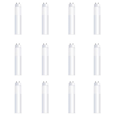 Feit Electric 4 ft. 14-Watt T8 32W/ T12 40W Equivalent Cool White (4100K) G13 Plug and Play Linear LED Tube Light Bulb (12-Pack) - Super Arbor